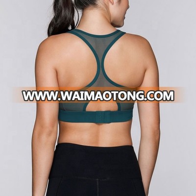 Custom sports active wear yoga running mesh bra top for women