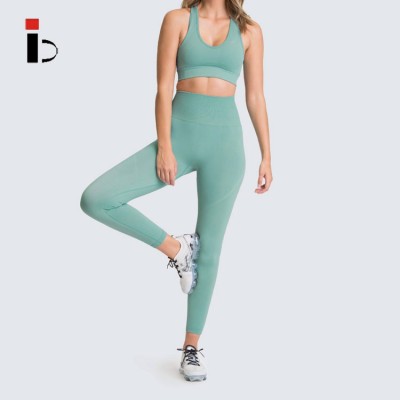 2020 Wholesale Custom  Seamless Fitness Sexy Yoga sets Breathable